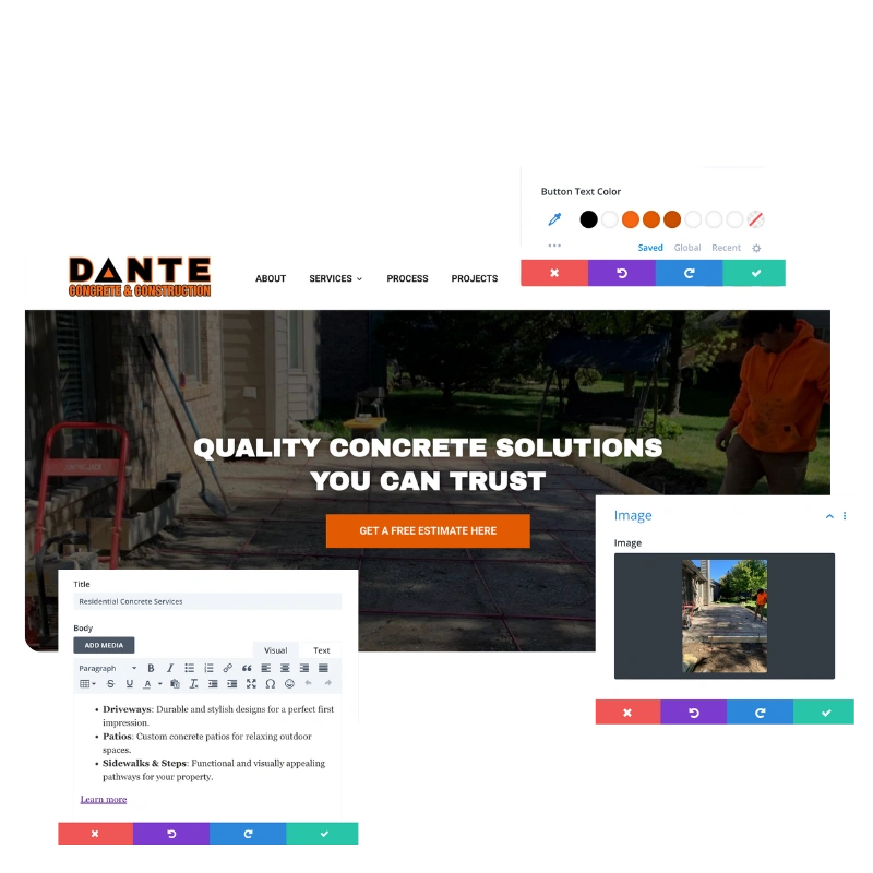 Custom Divi Web Design 1
